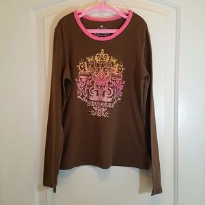 *5/$20* The Children's Place Brown & Pink Top